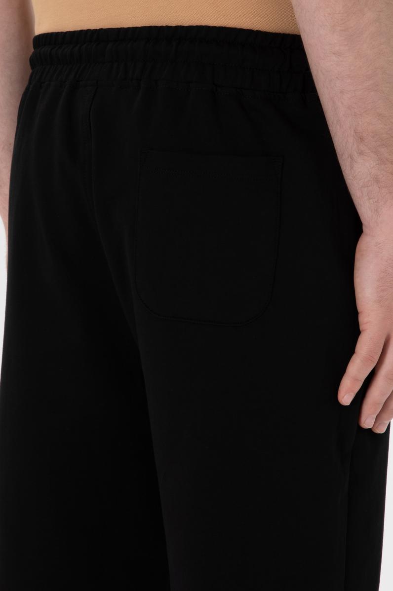 Erkek Regular Fit Siyah Örme Şort