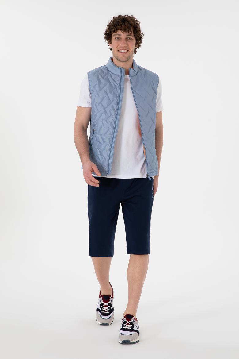 Erkek Regular Fit Lacivert Örme Şort