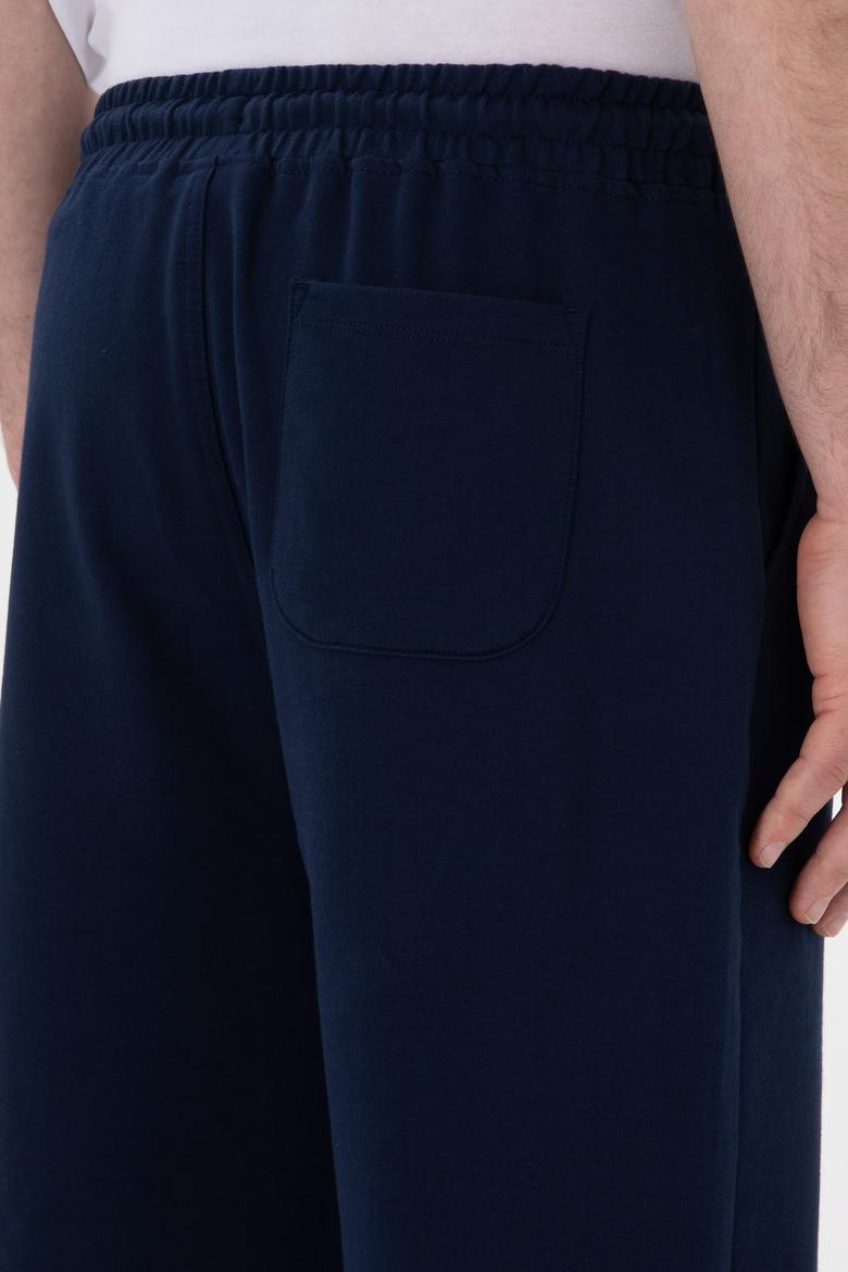 Erkek Regular Fit Lacivert Örme Şort - 50298039016