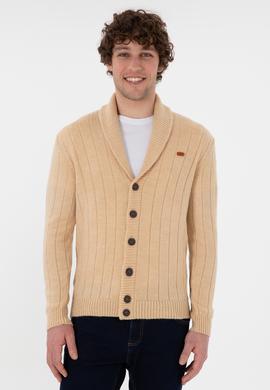 Erkek Kum Triko Hırka - 50297061001