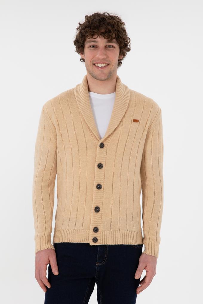 Erkek Kum Triko Hırka