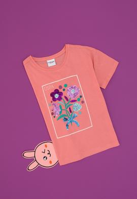 Kız Çocuk Pembe Tişört - 50300983003