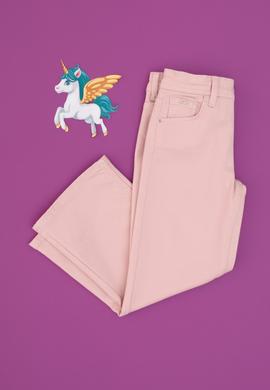 Kız Çocuk Açık Pembe Loose Fit Jean Pantolon - 50304247011