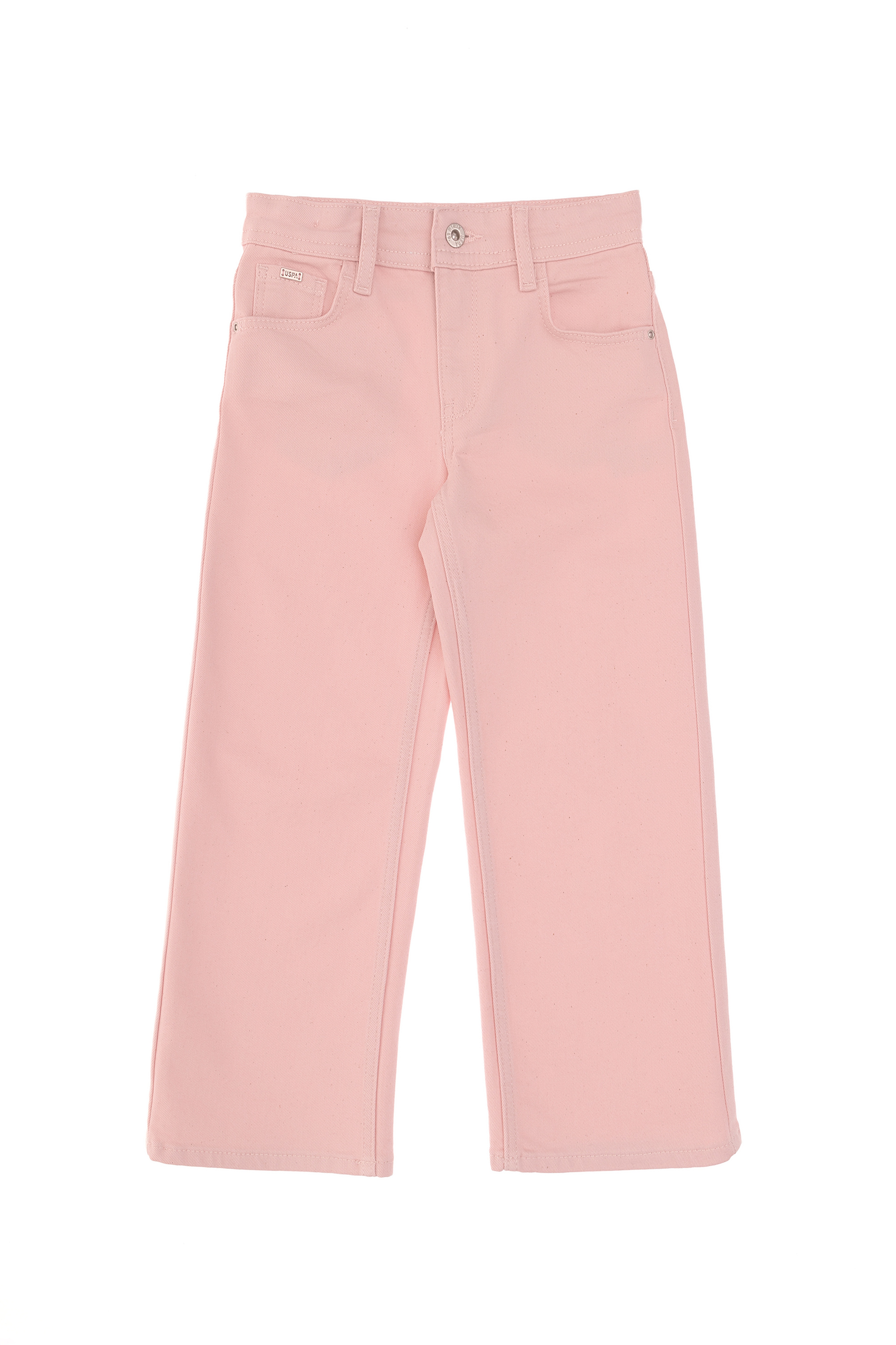 Kız Çocuk Açık Pembe Loose Fit Jean Pantolon