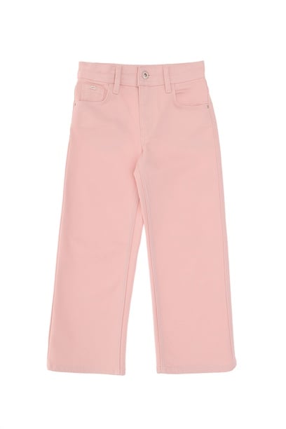 Kız Çocuk Açık Pembe Loose Fit Jean Pantolon