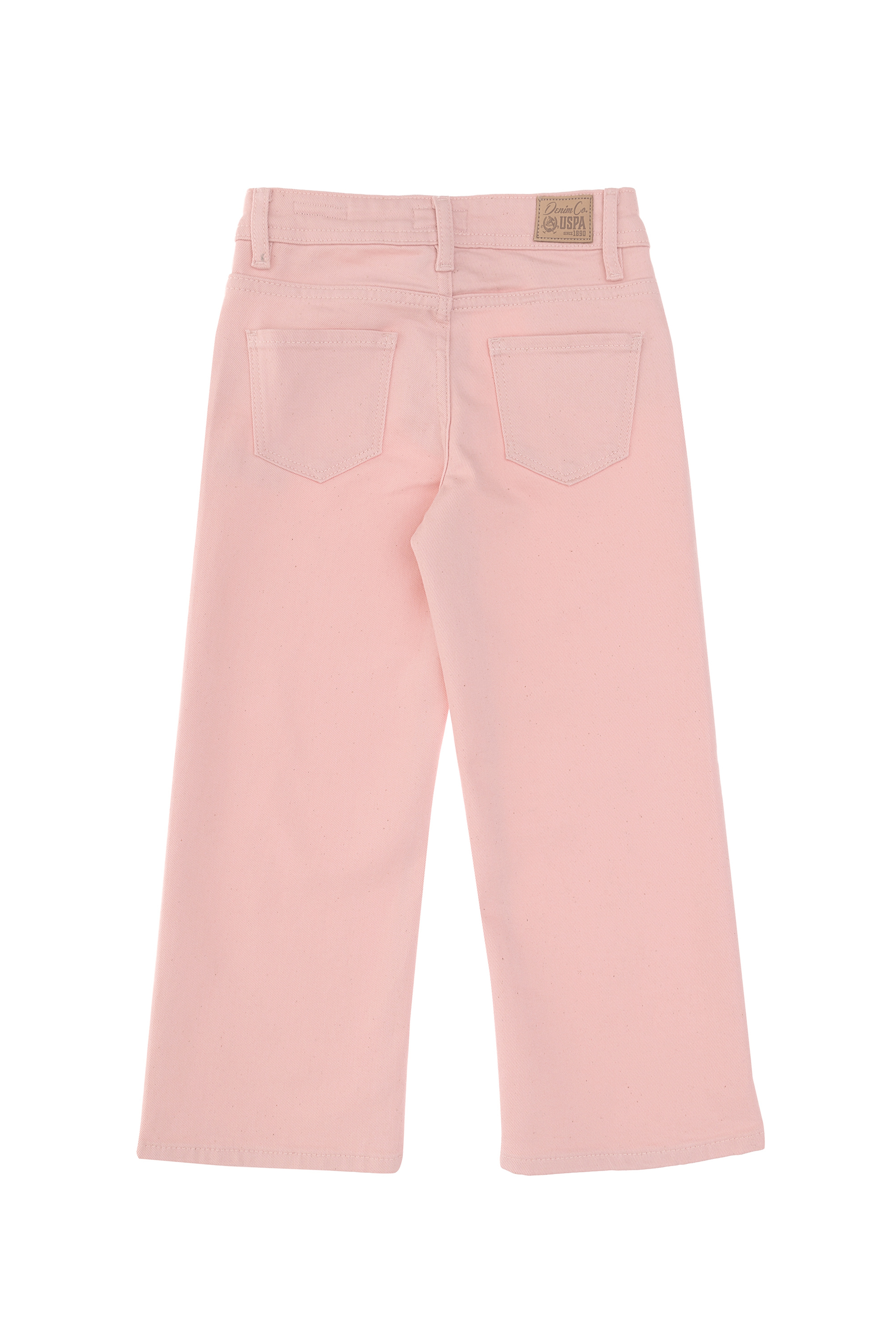Kız Çocuk Açık Pembe Loose Fit Jean Pantolon - Image 4