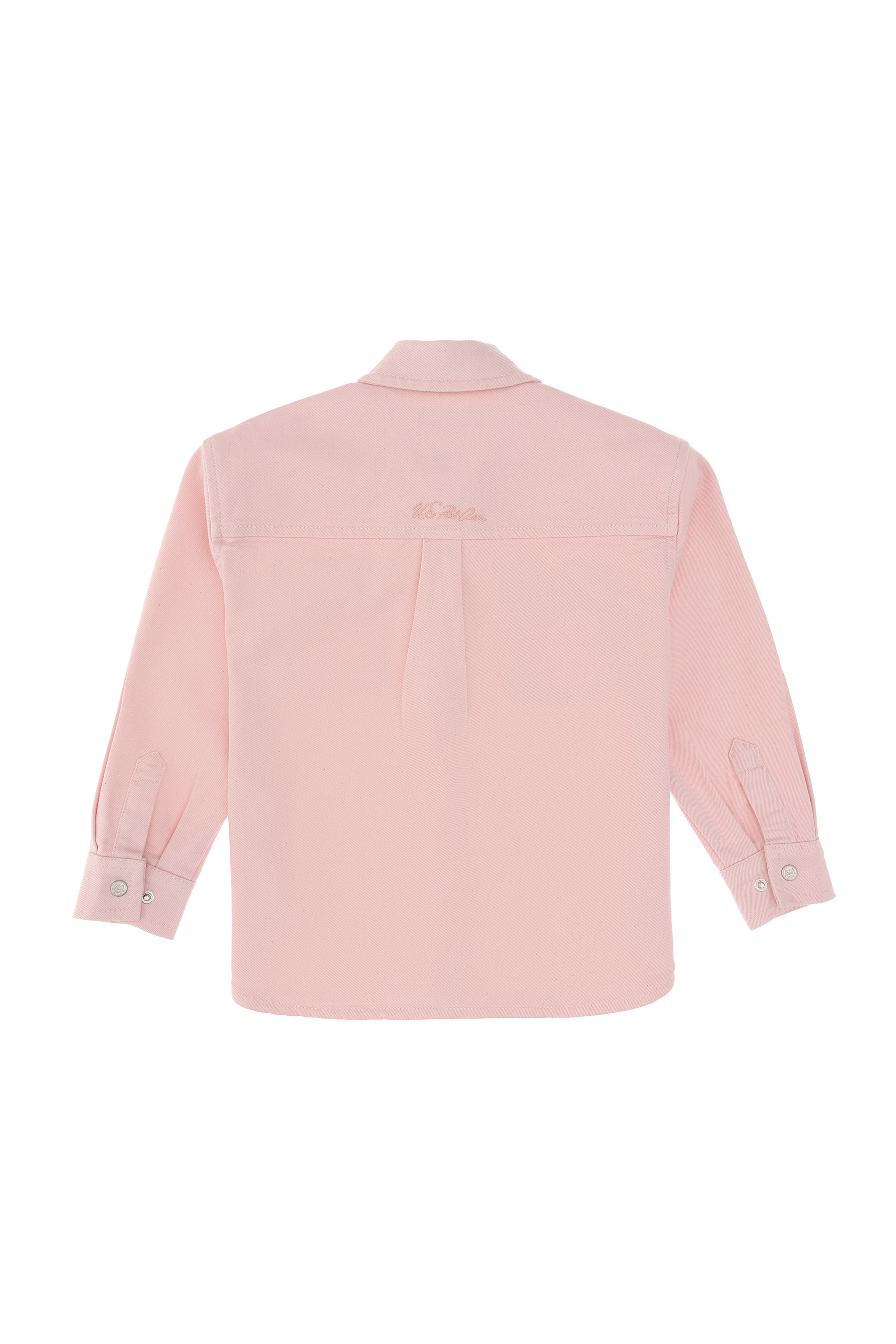 Kız Çocuk Açık Pembe Jean Gömlek