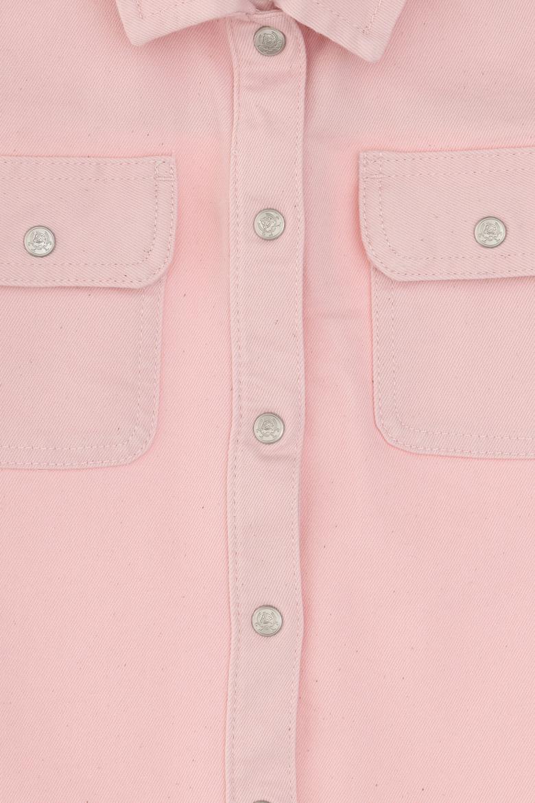 Kız Çocuk Açık Pembe Jean Gömlek - 50304274005