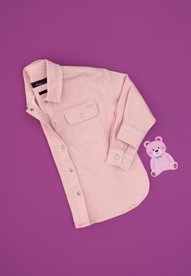 Kız Çocuk Açık Pembe Jean Gömlek - 50304274005