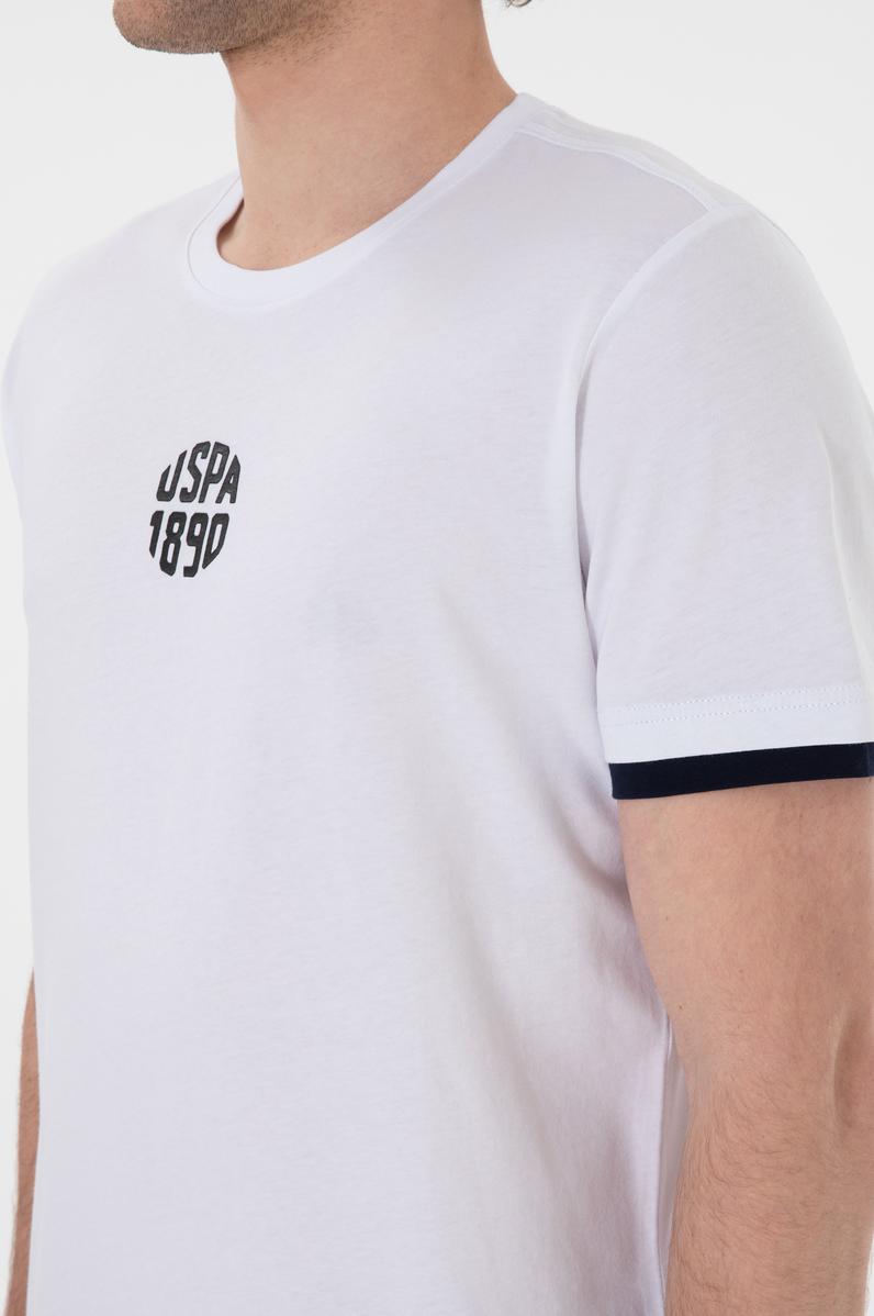 Erkek Regular Fit Bisiklet Yaka Beyaz Tişört