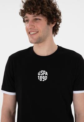 Erkek Regular Fit Bisiklet Yaka Siyah Tişört - 50306900009