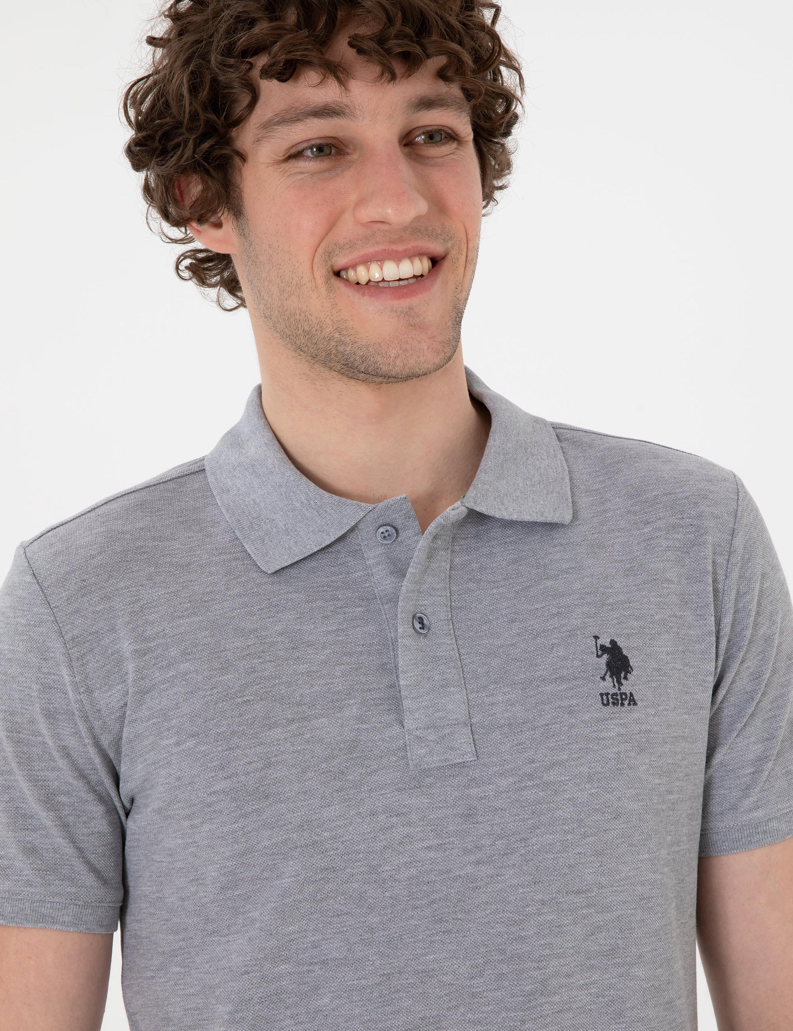 پولوشرت آستین کوتاه اندامی یقه پیراهنی مردانه یو اس پولو | U.S. Polo Assn. - تصویر 2