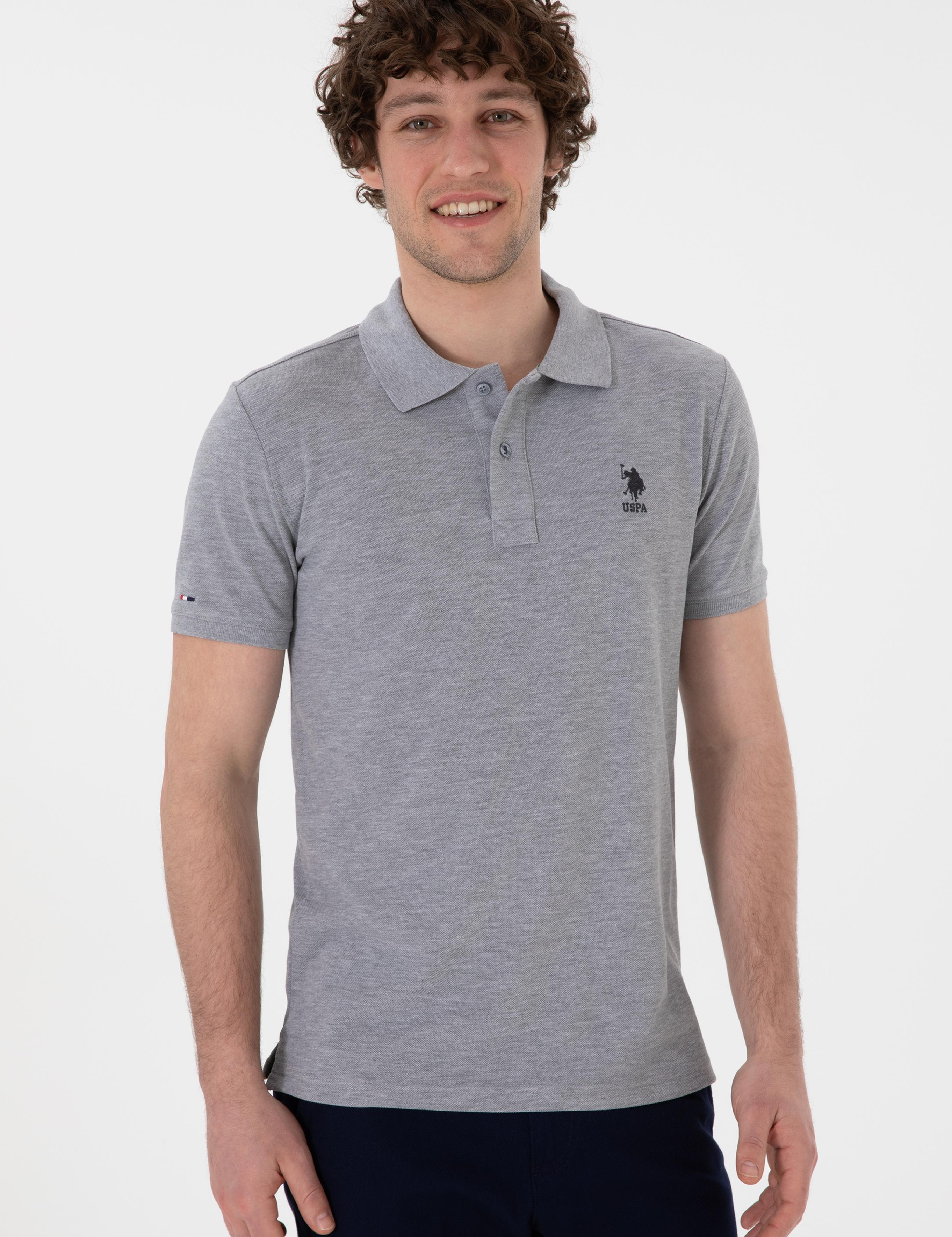 پولوشرت آستین کوتاه اندامی یقه پیراهنی مردانه یو اس پولو | U.S. Polo Assn. - تصویر 3
