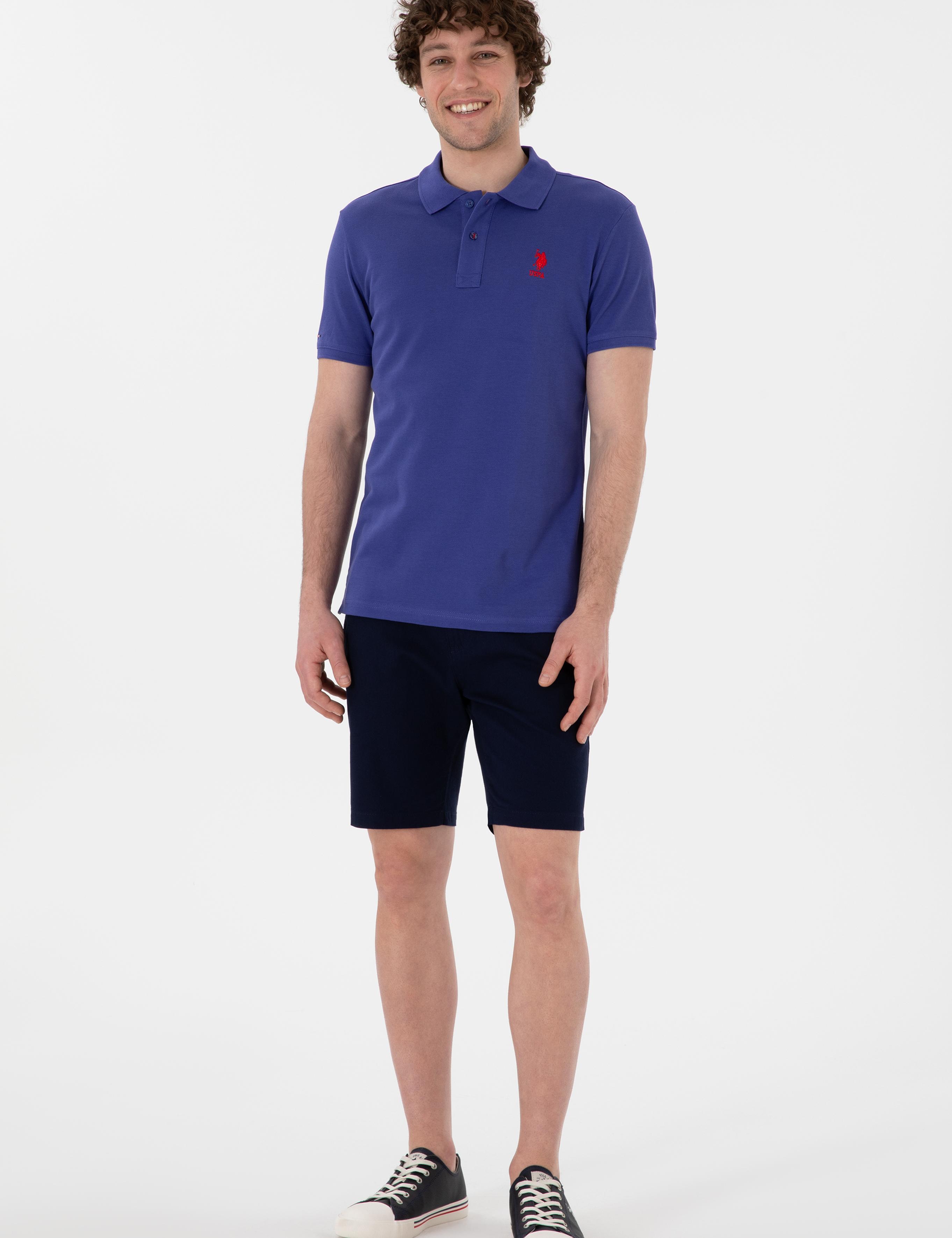 پولوشرت آستین کوتاه اندامی یقه پیراهنی مردانه یو اس پولو | U.S. Polo Assn. - تصویر 4