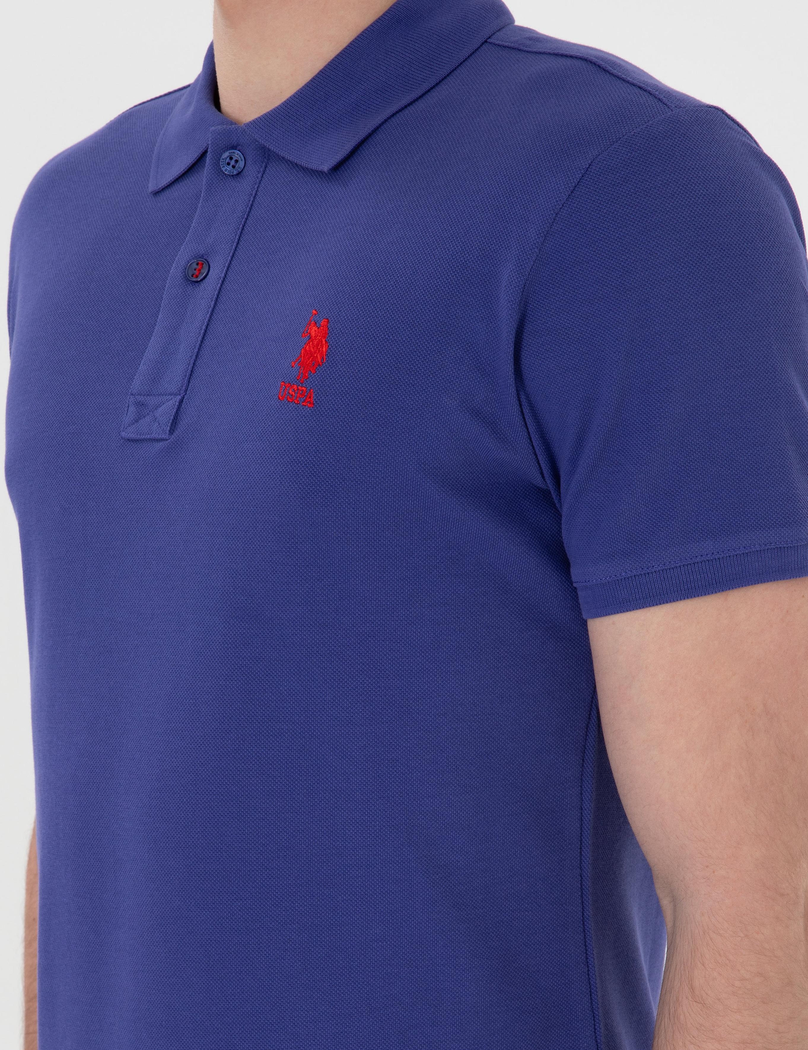 پولوشرت آستین کوتاه اندامی یقه پیراهنی مردانه یو اس پولو | U.S. Polo Assn. - تصویر 7