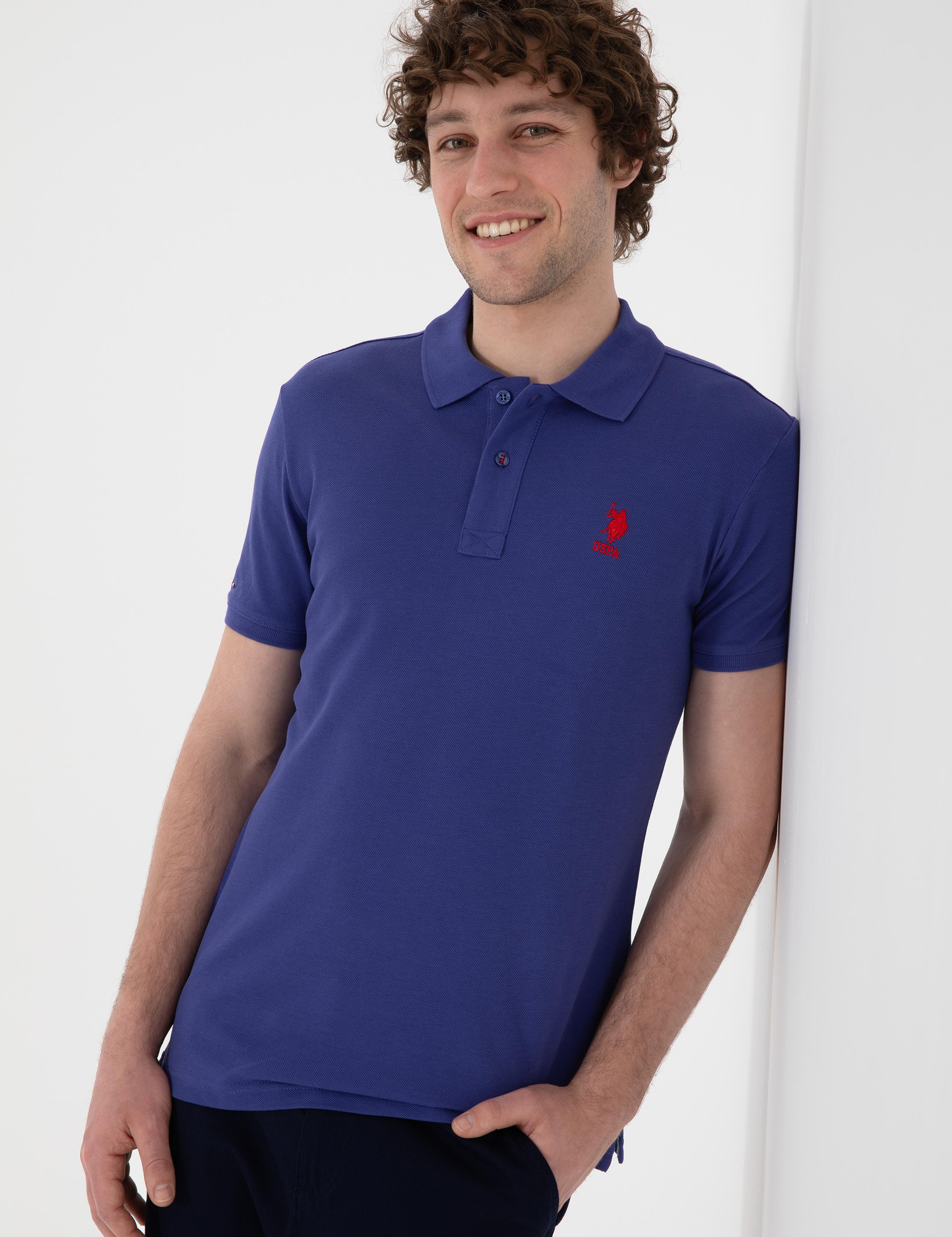 پولوشرت آستین کوتاه اندامی یقه پیراهنی مردانه یو اس پولو | U.S. Polo Assn. - تصویر 3