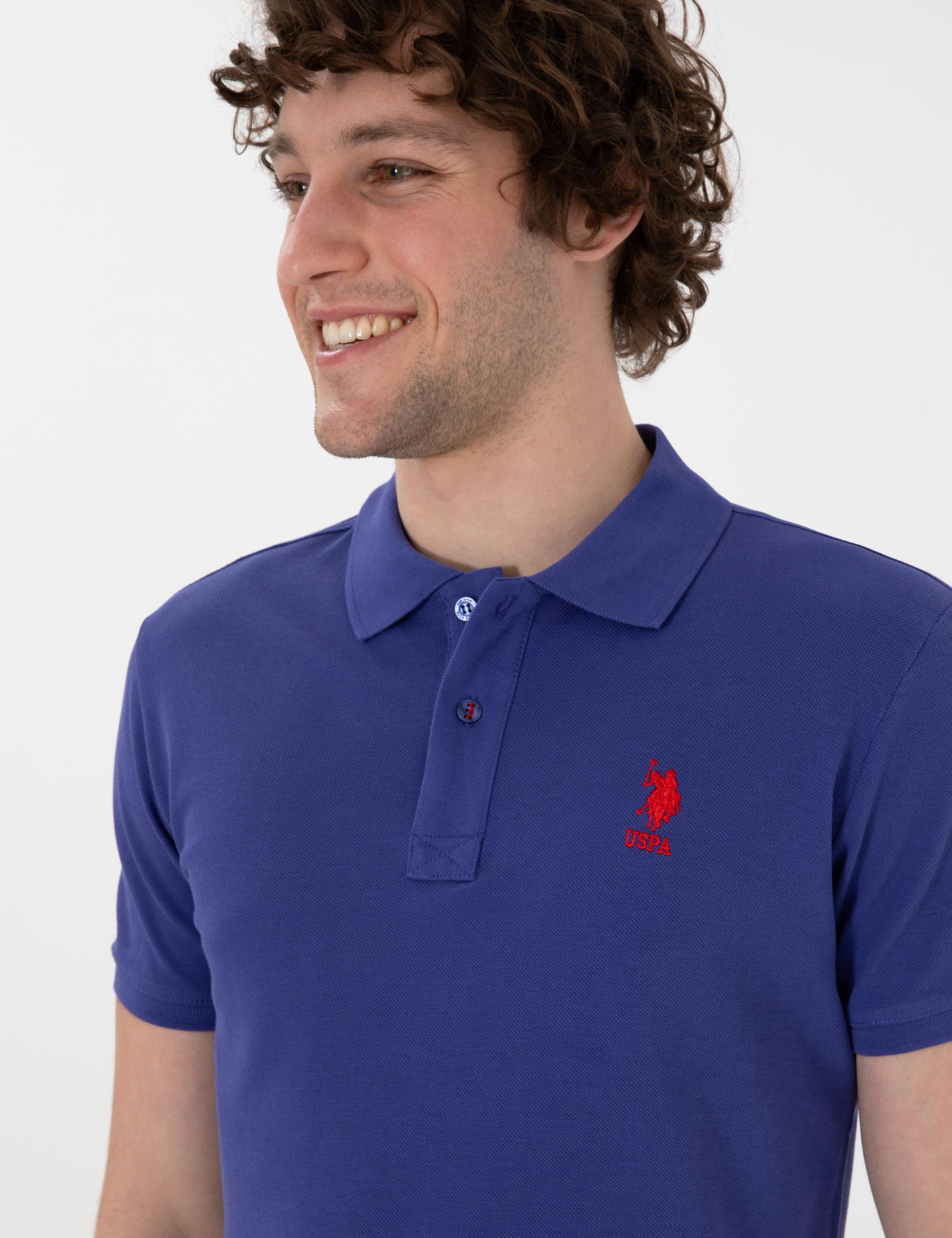 پولوشرت آستین کوتاه اندامی یقه پیراهنی مردانه یو اس پولو | U.S. Polo Assn. - تصویر 2