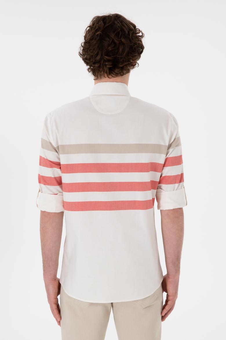 Erkek Nar Çiçeği Uzun Kollu Gömlek - 50283786033