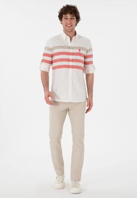 Erkek Nar Çiçeği Uzun Kollu Gömlek - 50283786033