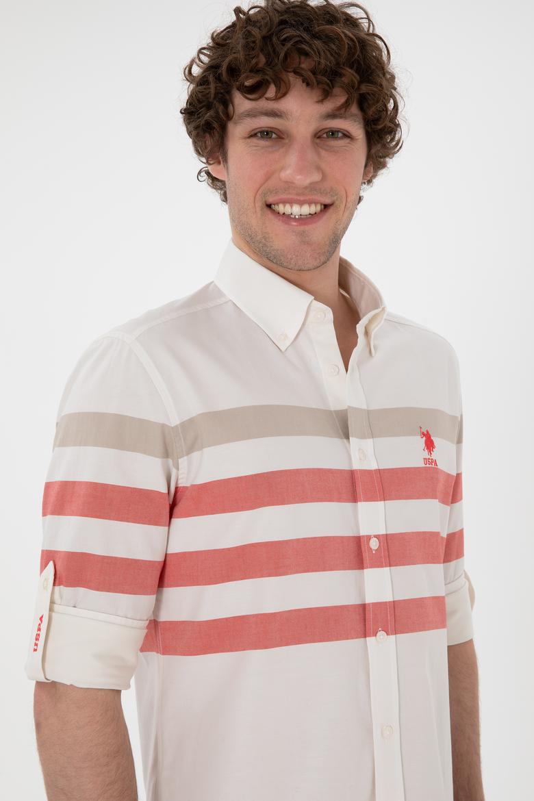 Erkek Nar Çiçeği Uzun Kollu Gömlek - 50283786033