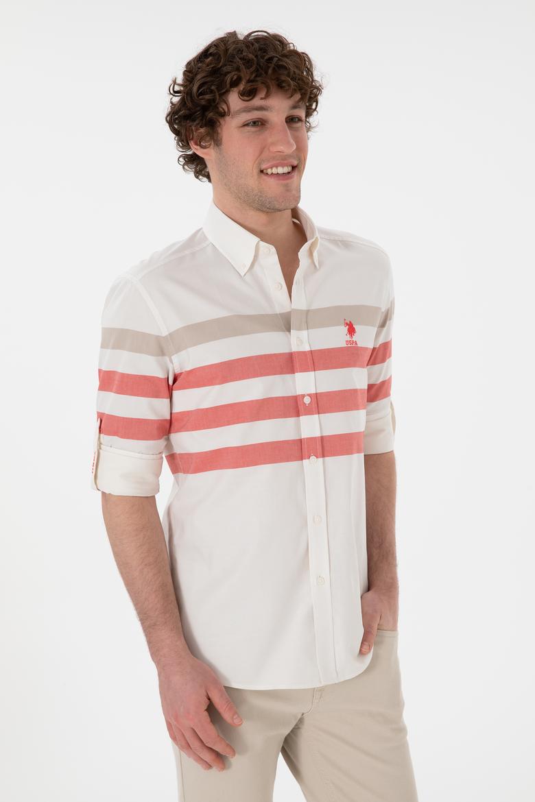 Erkek Nar Çiçeği Uzun Kollu Gömlek - 50283786033