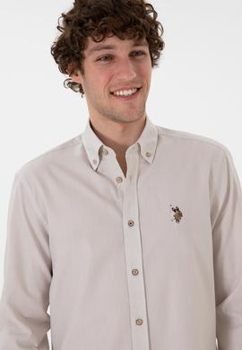 Erkek Taş Uzun Kollu Basic Gömlek - 50297913035