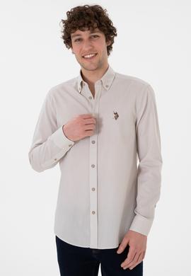 Erkek Taş Uzun Kollu Basic Gömlek - 50297913035