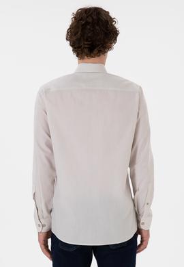 Erkek Taş Uzun Kollu Basic Gömlek - 50297913035