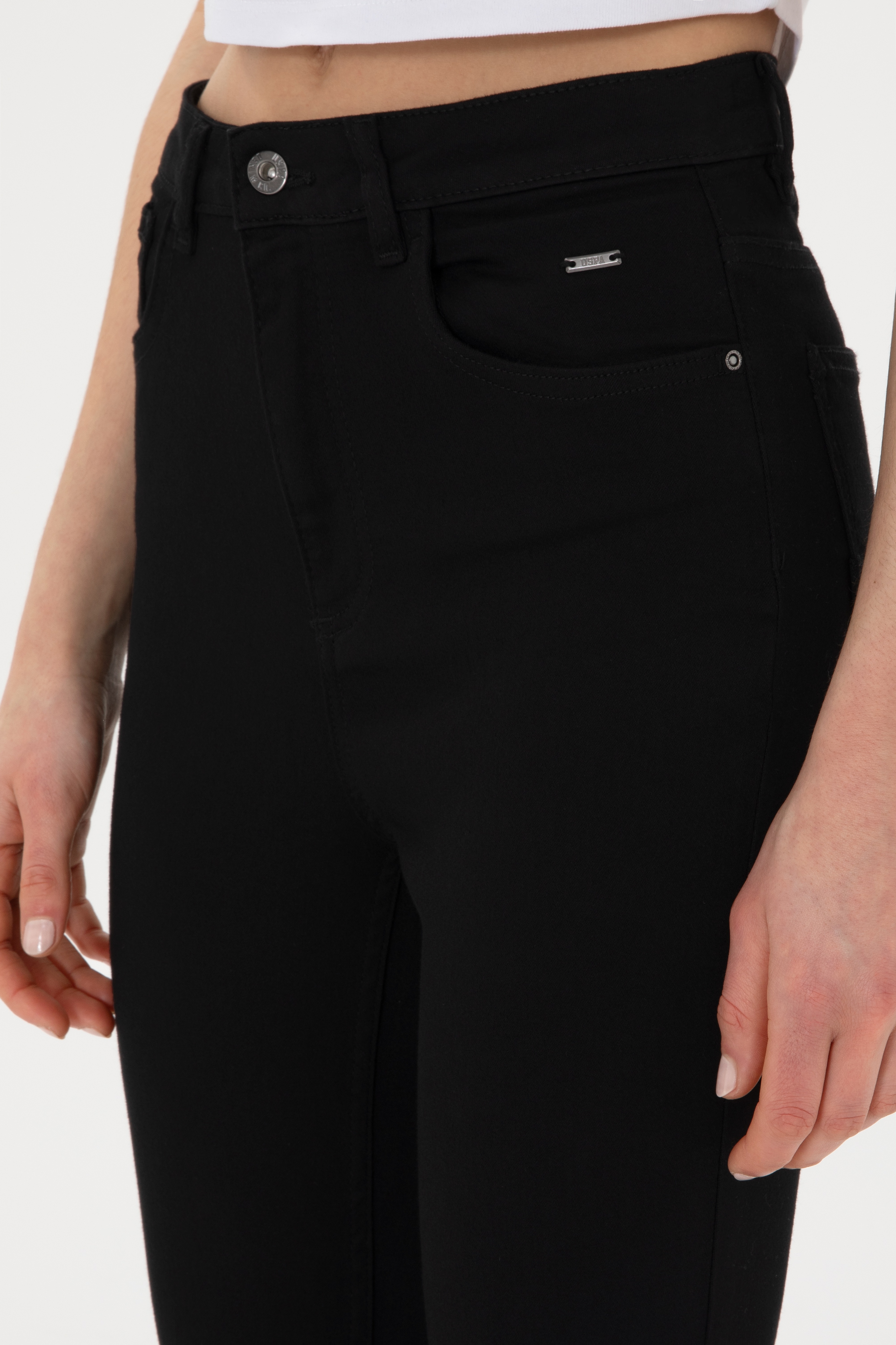 Kadın Siyah Skinny High Waist Fit Jean Pantolon