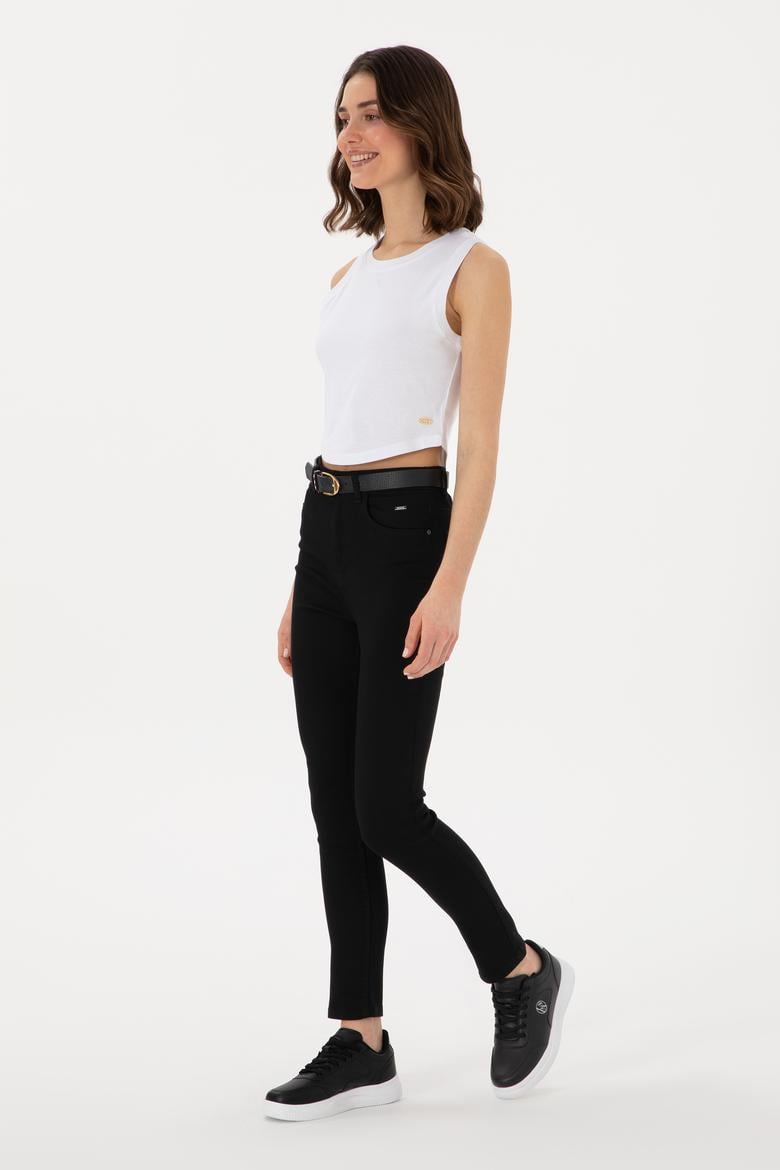 Kadın Siyah Skinny High Waist Fit Jean Pantolon - 50297527001