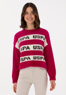 Kadın Fuşya Bisiklet Yaka Kazak - 50294259001