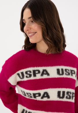 Kadın Fuşya Bisiklet Yaka Kazak - 50294259001