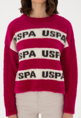 Kadın Fuşya Bisiklet Yaka Kazak - 50294259001