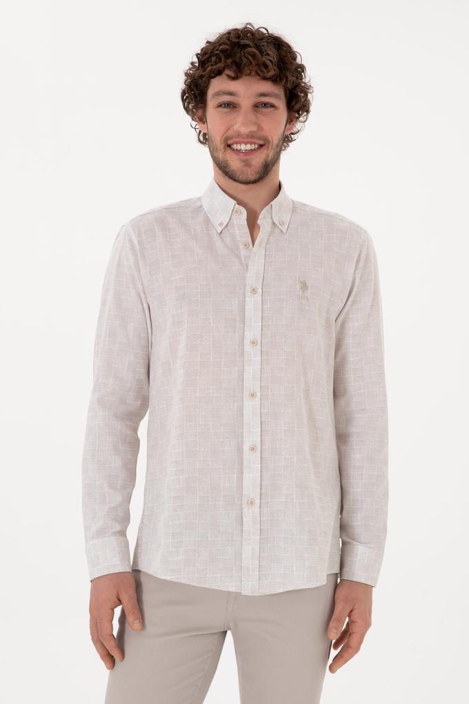 Erkek Taş Uzun Kollu Gömlek