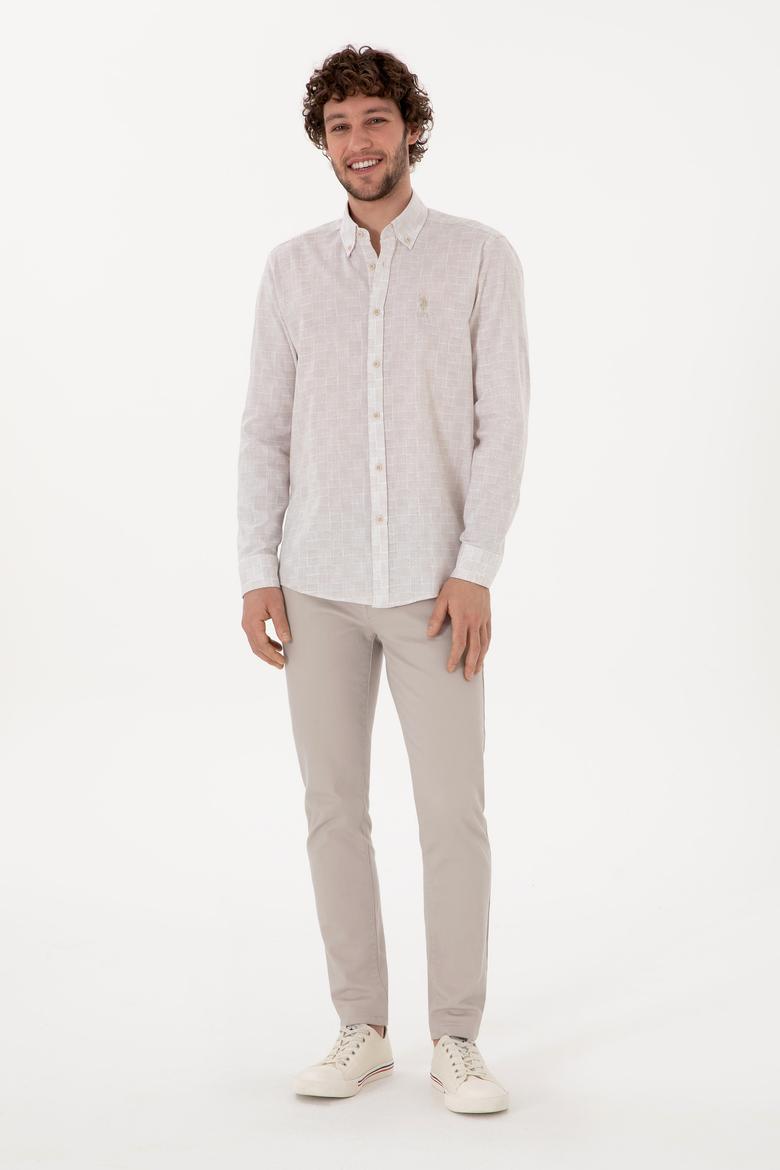 Erkek Taş Uzun Kollu Gömlek - 50300480005