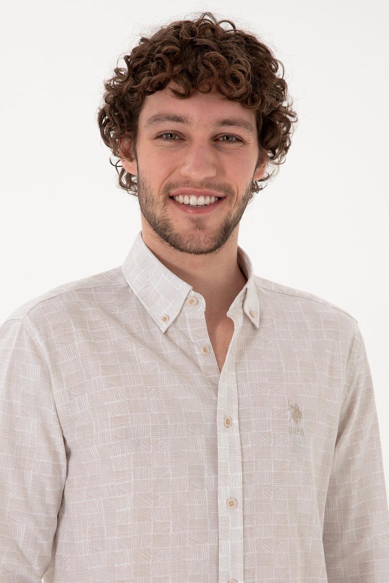 Erkek Taş Uzun Kollu Gömlek - 50300480005