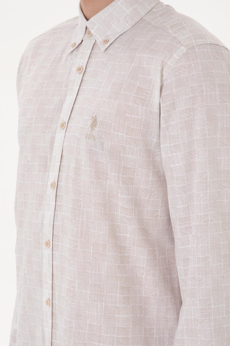 Erkek Taş Uzun Kollu Gömlek - 50300480005