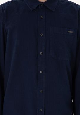 Erkek Koyu Mavi Jean Gömlek - 50304363004