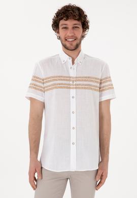 Erkek Camel Kısa Kollu Gömlek - 50305921003