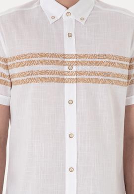 Erkek Camel Kısa Kollu Gömlek - 50305921003