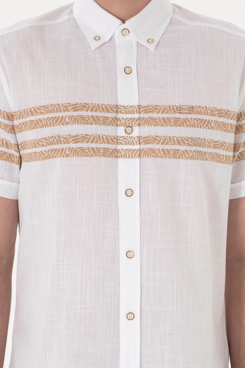 Erkek Camel Kısa Kollu Gömlek - 50305921003