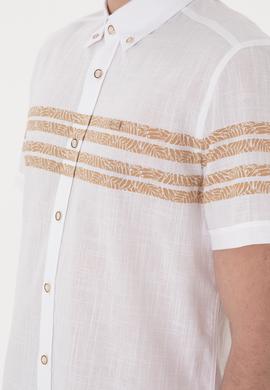 Erkek Camel Kısa Kollu Gömlek - 50305921003