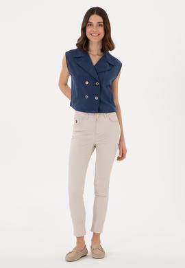Kadın Lacivert Örme Yelek - 50300764012