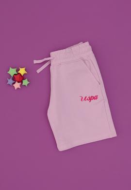 Kız Çocuk Pembe Örme Şort - 50288689025