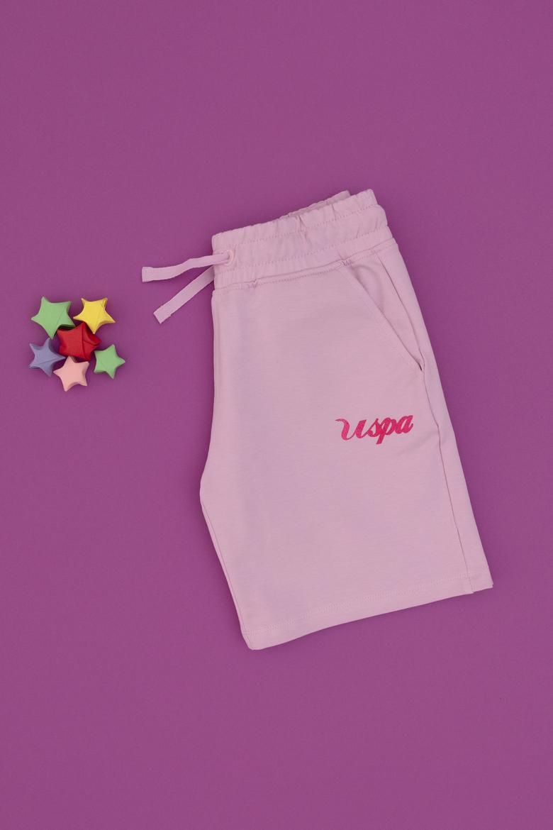 Kız Çocuk Pembe Örme Şort