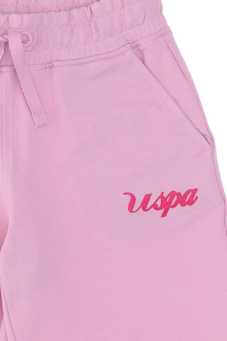 Kız Çocuk Pembe Örme Şort