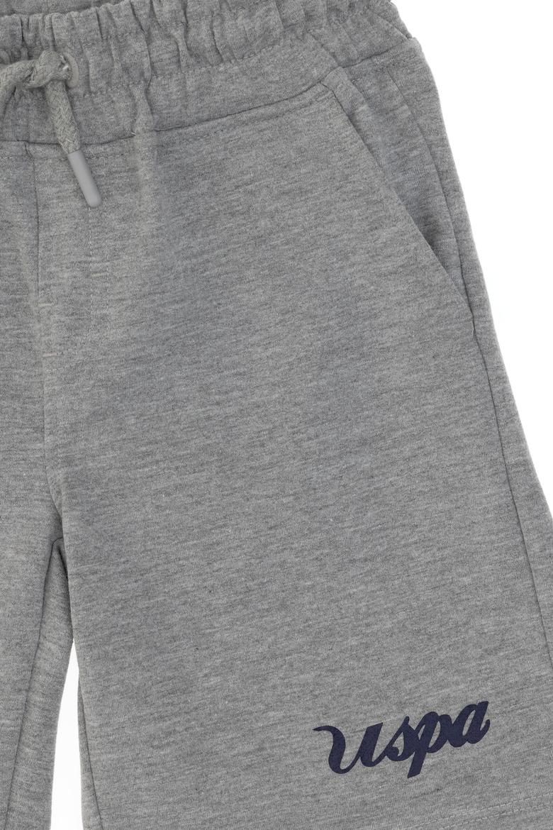 Erkek Çocuk Gri Melanj Örme Şort - 50286710001