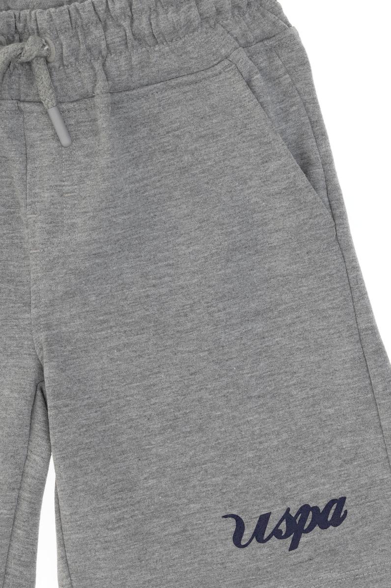 Erkek Çocuk Gri Melanj Örme Şort