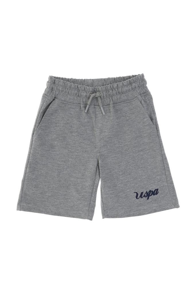 Erkek Çocuk Gri Melanj Örme Şort