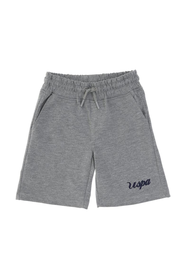 Erkek Çocuk Gri Melanj Örme Şort